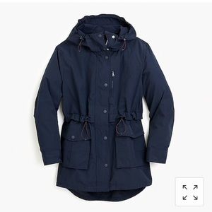 Jcrew Perfect rain jacket navy med